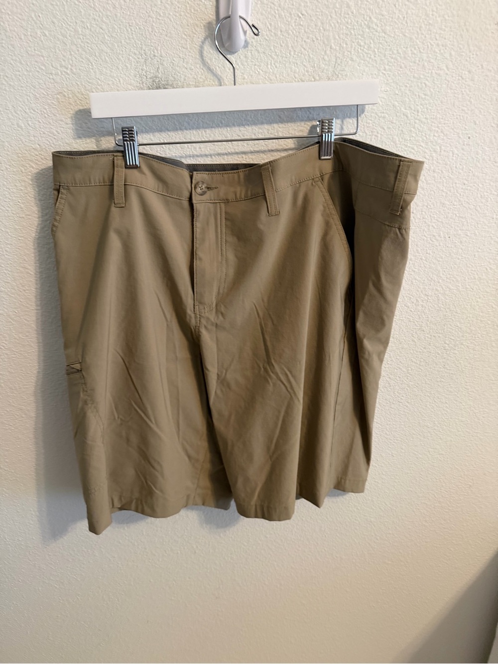 Weatherproof Men's Flat Front Khaki Shorts - Tan